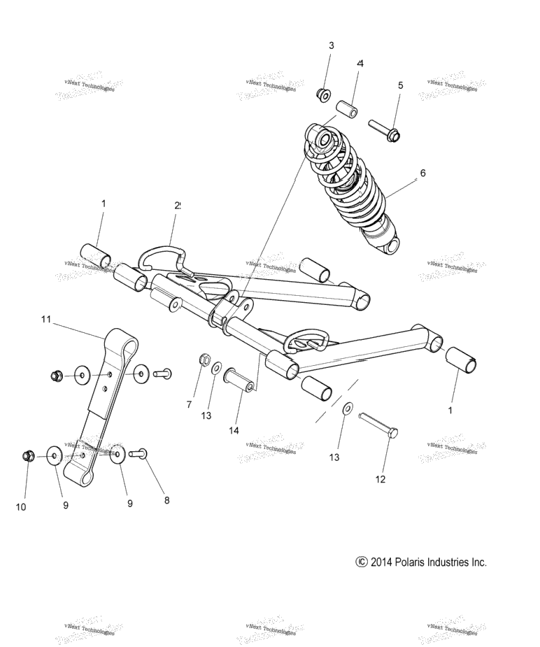 Suspension, Torque Arm, Front All Options