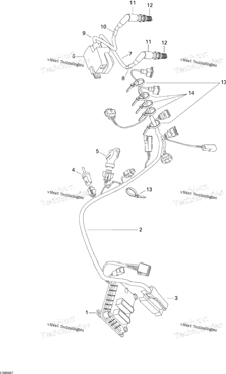 Engine Harness And Electronic Module