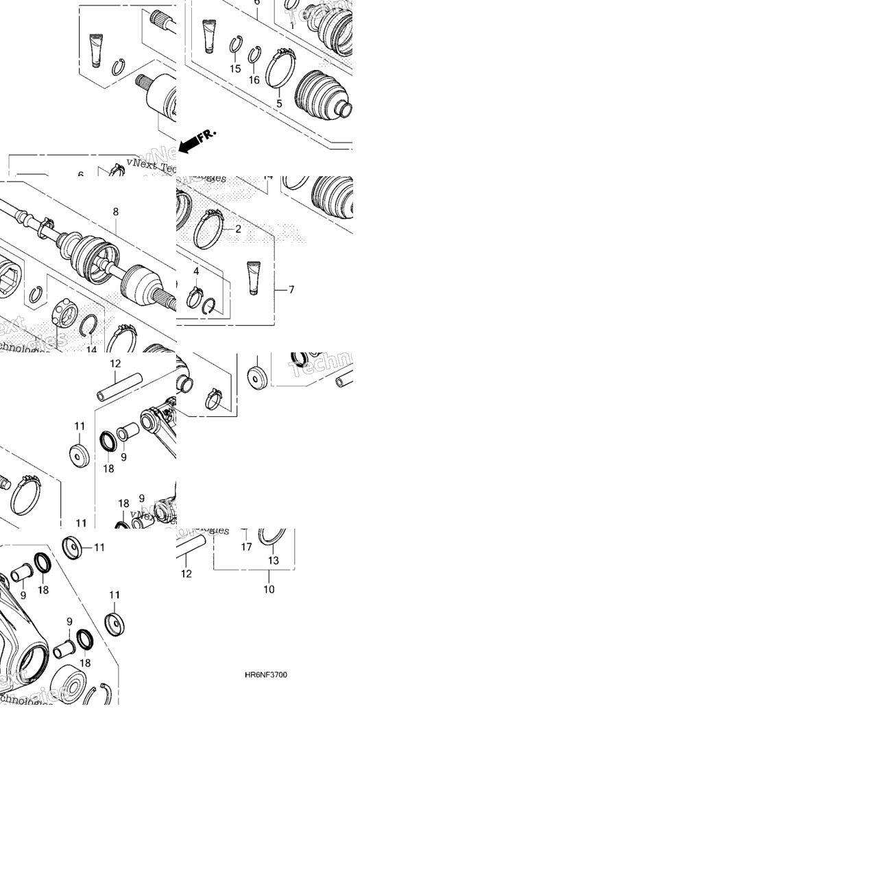 Rear Knuckle@Rear Drive Shaft