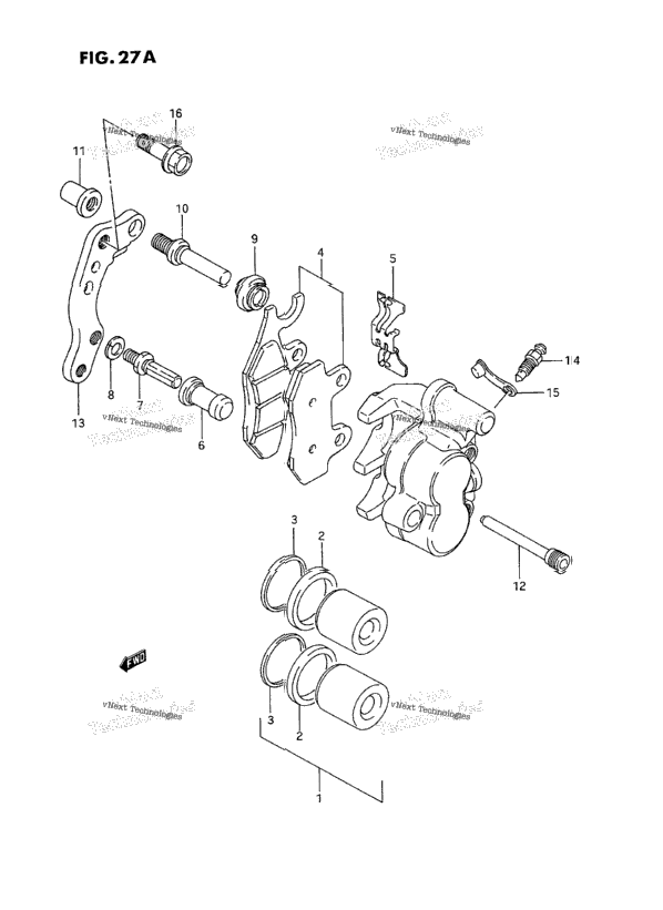 Front Caliper (Model S)