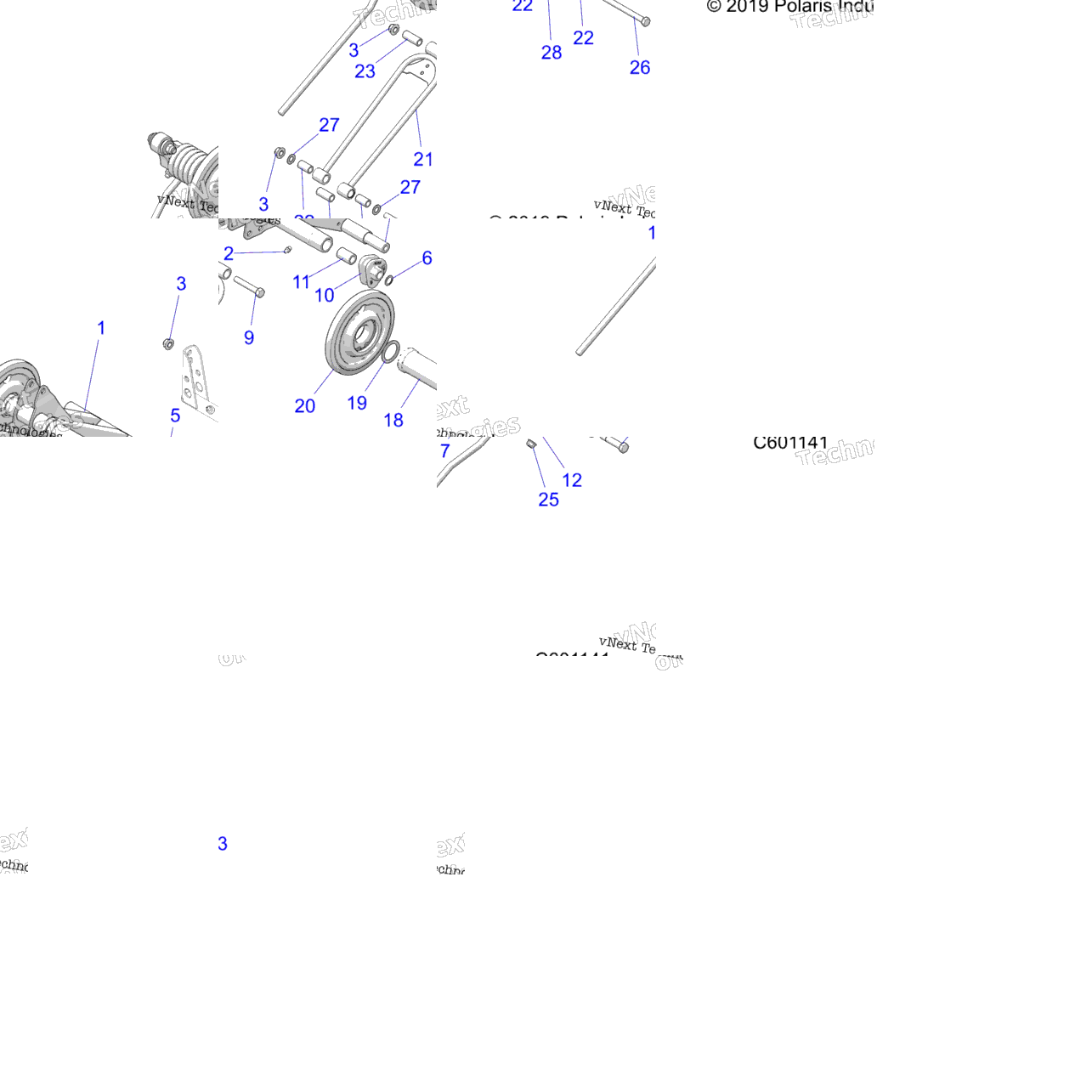 Suspension, Torque Arm, Rear