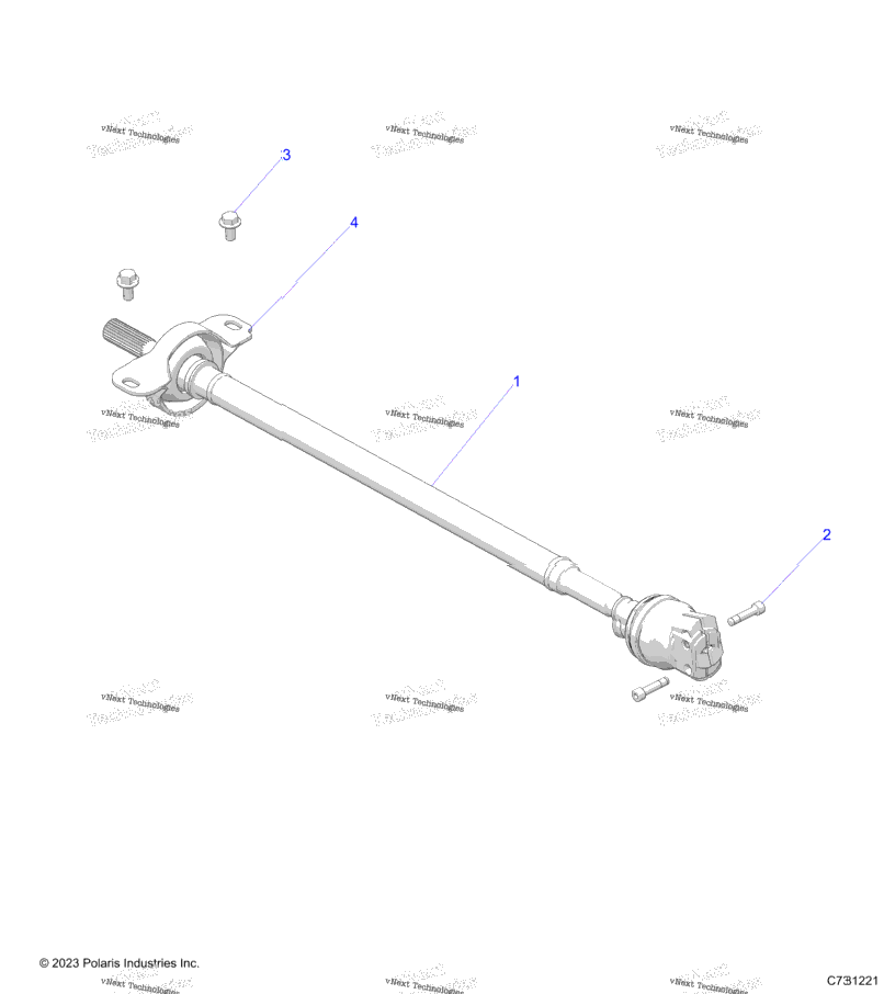Drive Train, Front Prop Shaft