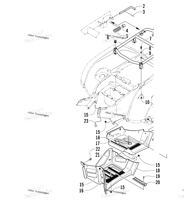 Rear Rack And Footwell Assemblies