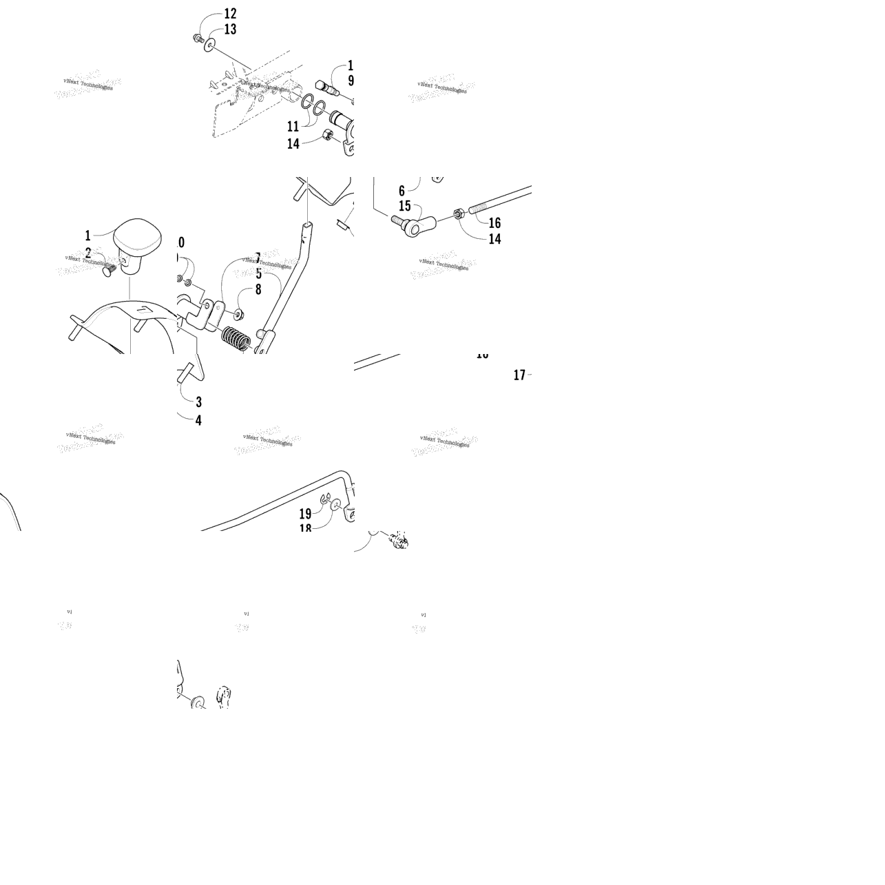 Reverse Shift Lever Assembly