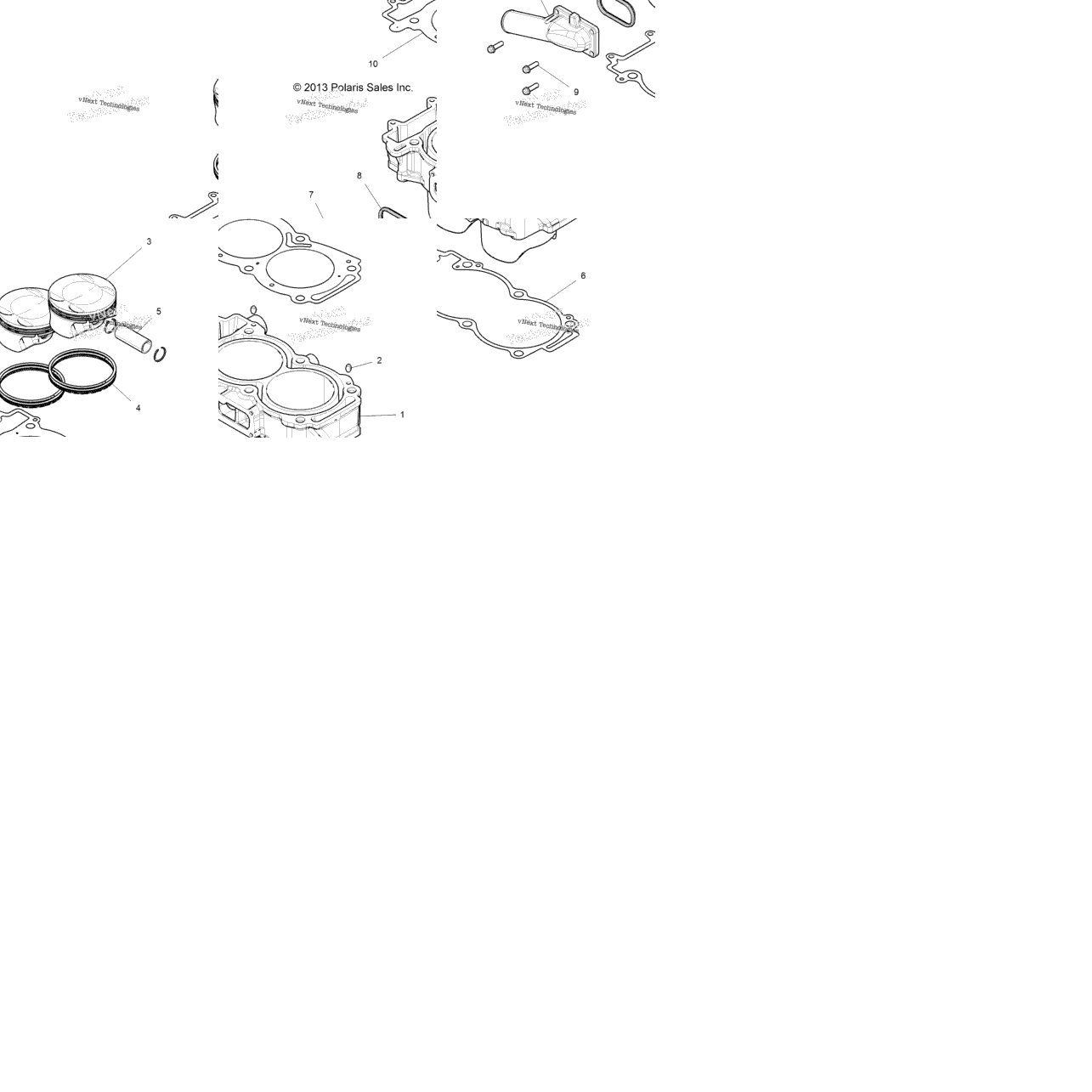 Engine, Cylinder And Piston