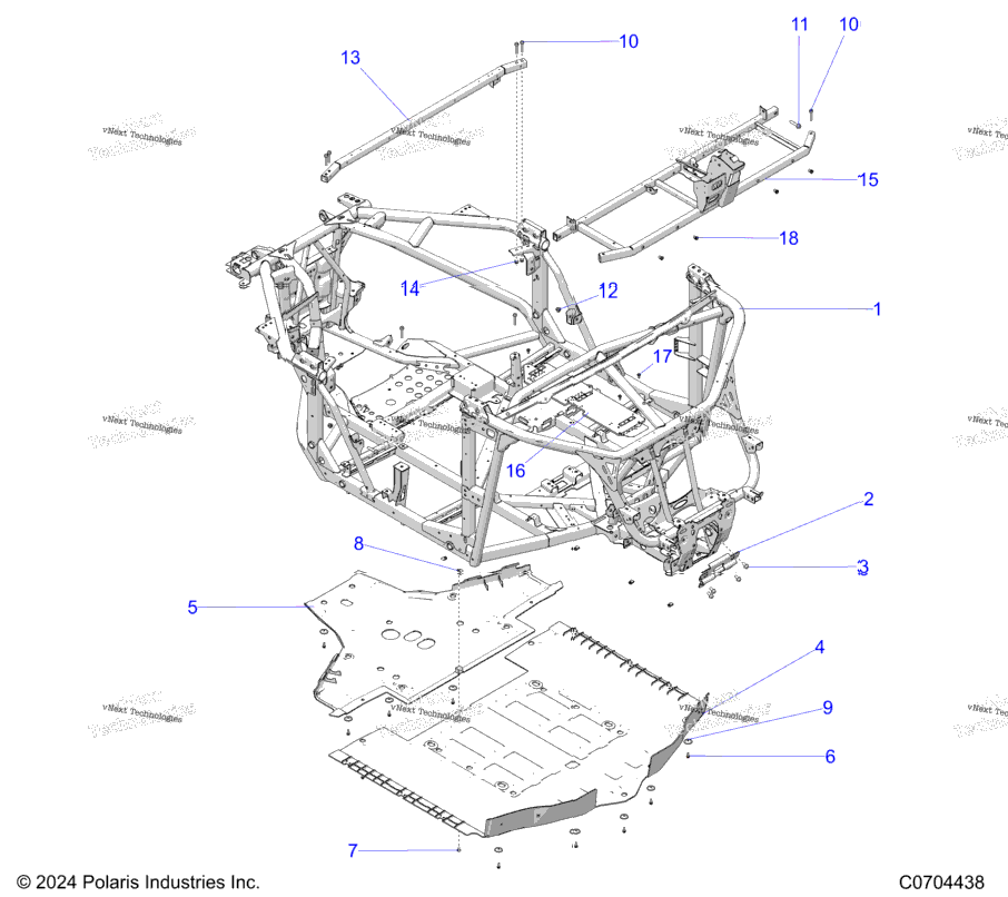 Chassis, Main Frame And Skid Plates