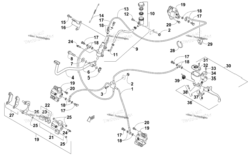 Hydraulic Brake Assembly
