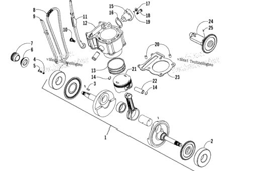 Piston And Crankshaft Assembly