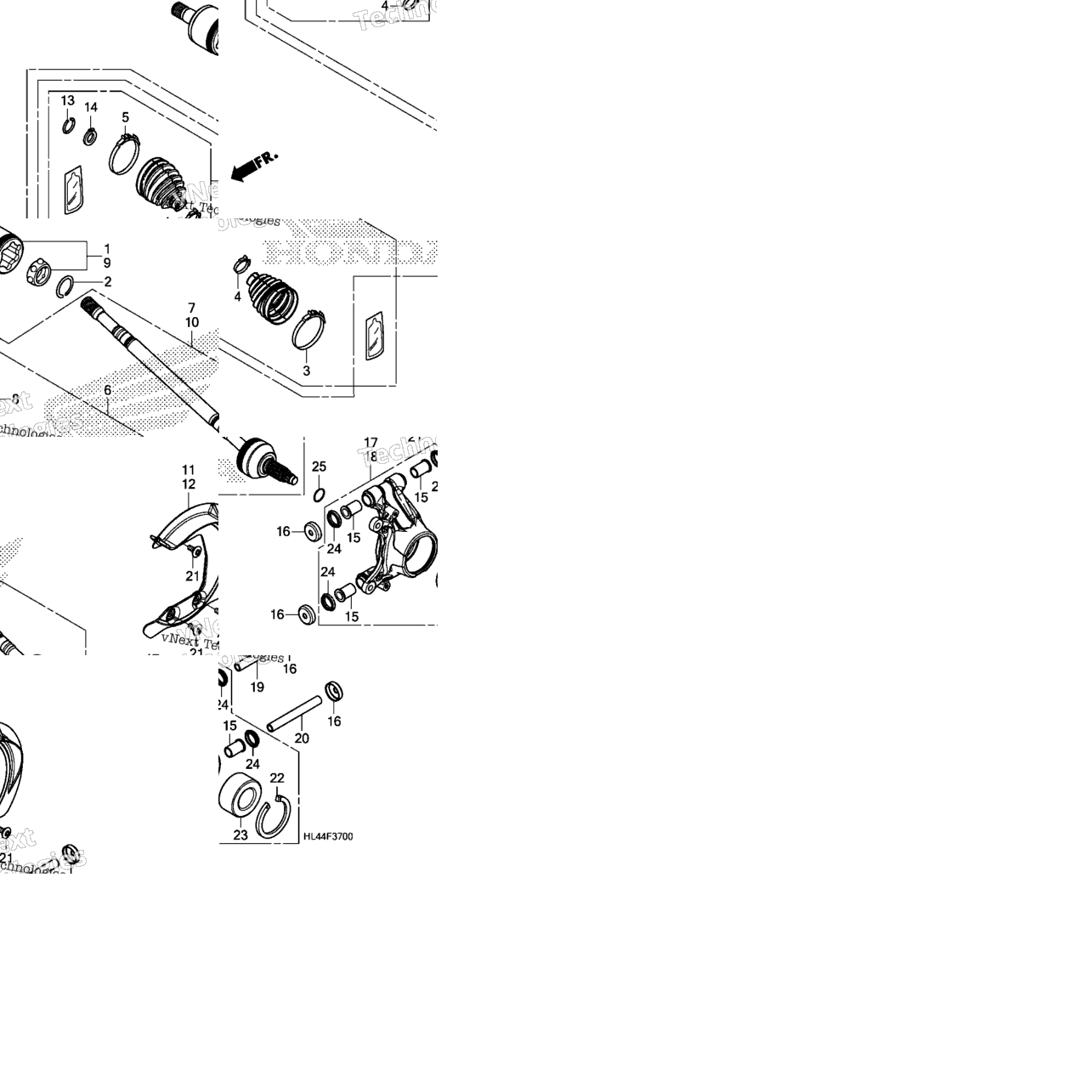 Rear Knuckle@Rear Driveshaft