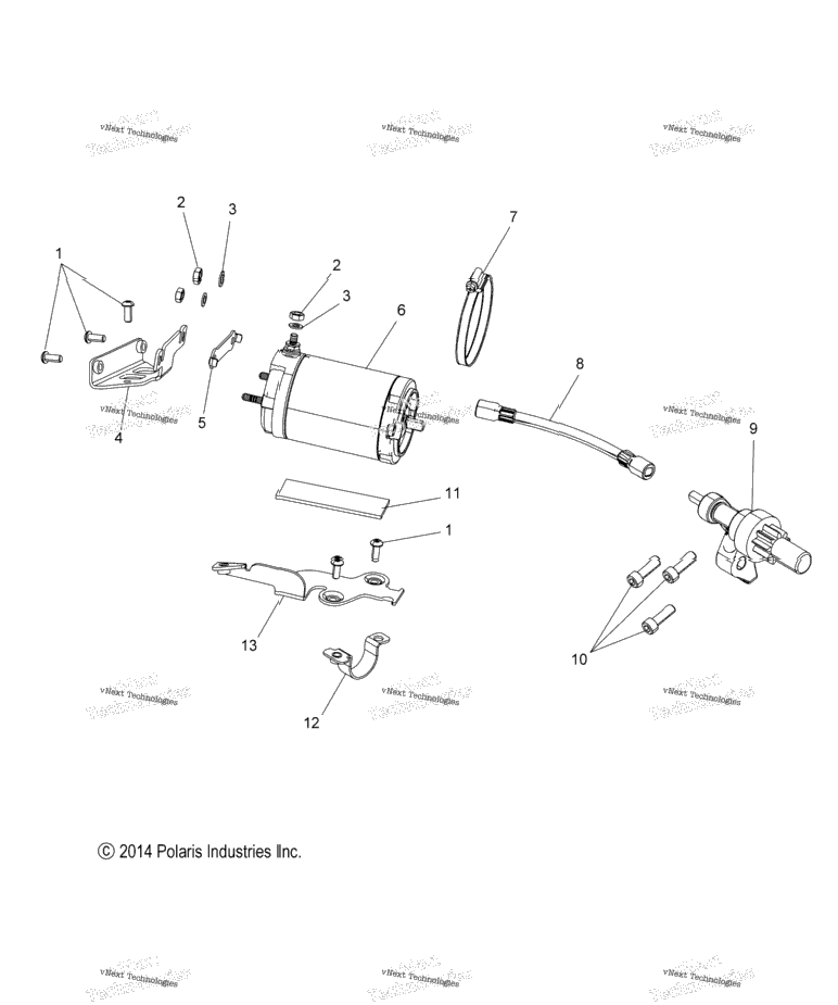 Engine, Starter Motor Elect. Start Option