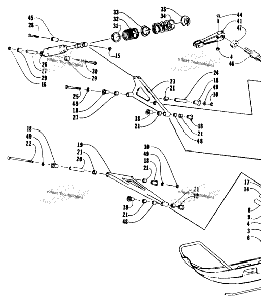 Ski And Front Suspension
