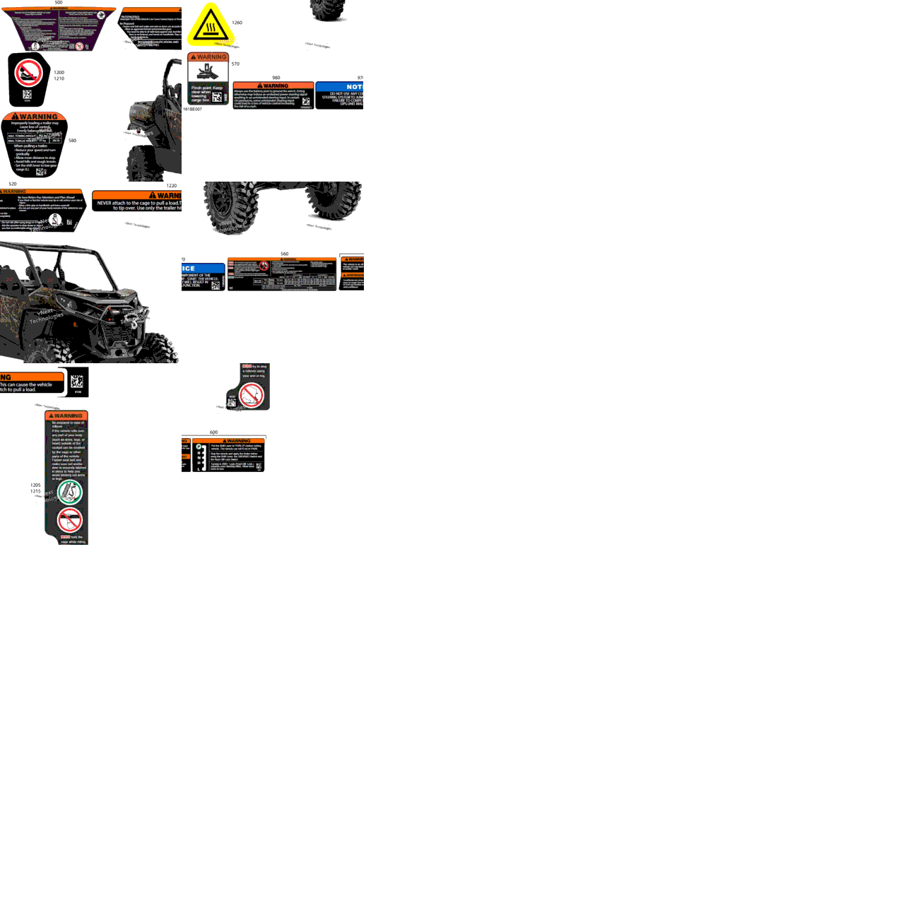 Body - Warning Decals