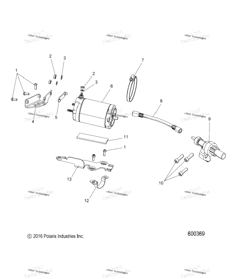 Engine, Starter Motor S19eft8ps E.S. Option