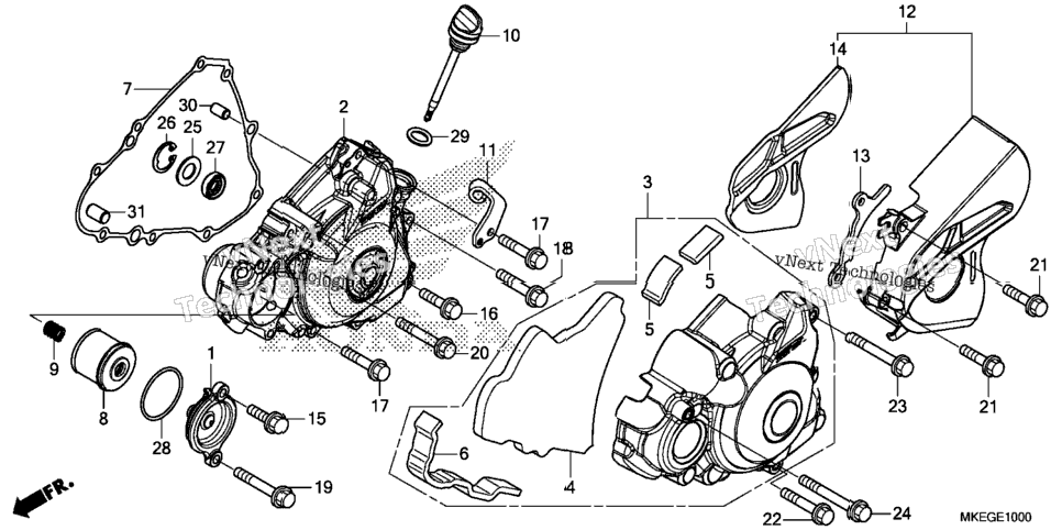 Left Crankcase Cover