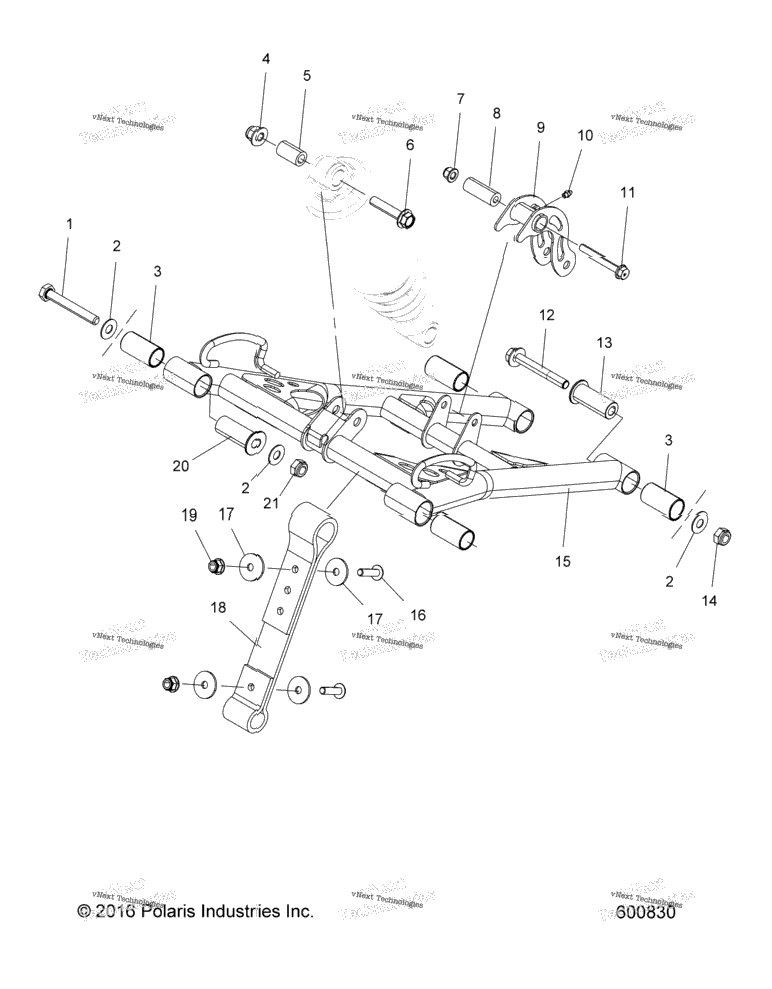 Suspension, Torque Arm, Front All Options