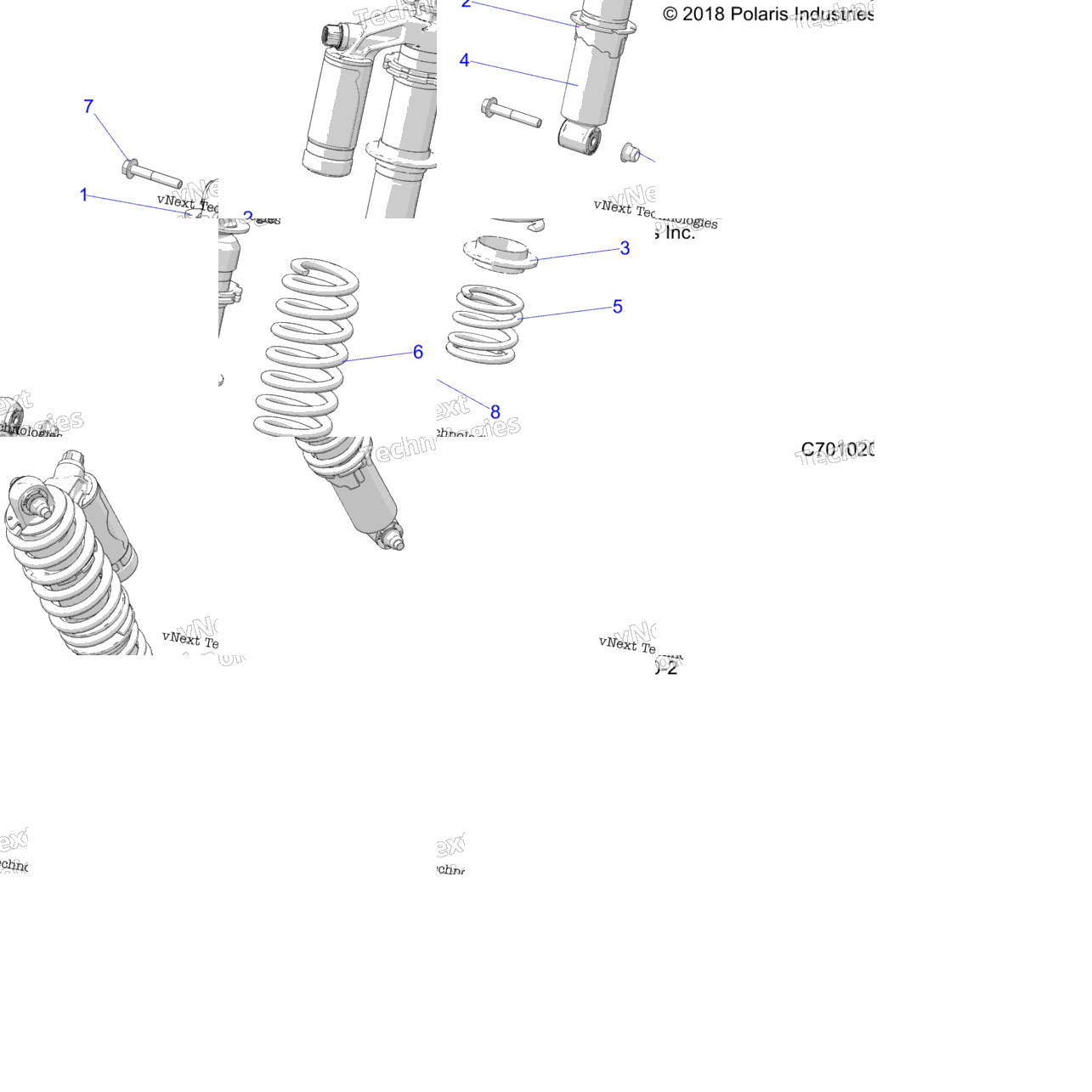 Suspension, Rear Shock Z23a5p87a4/A87a2