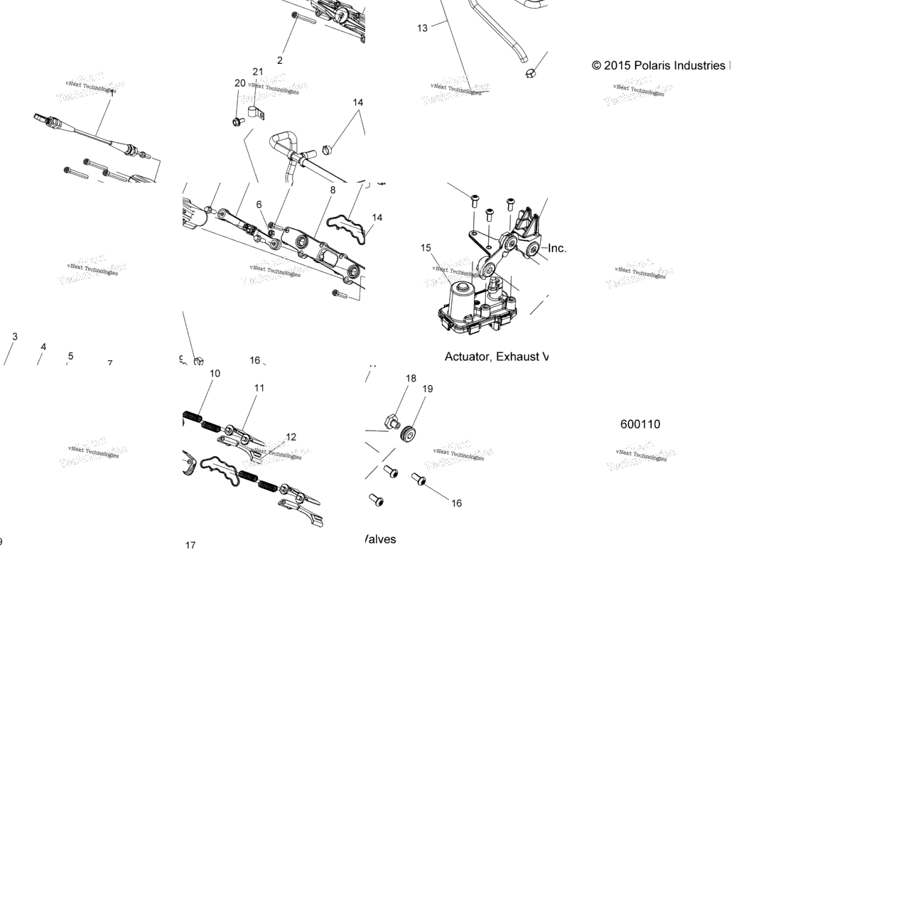Engine, Exhaust Valve Asm. All Options