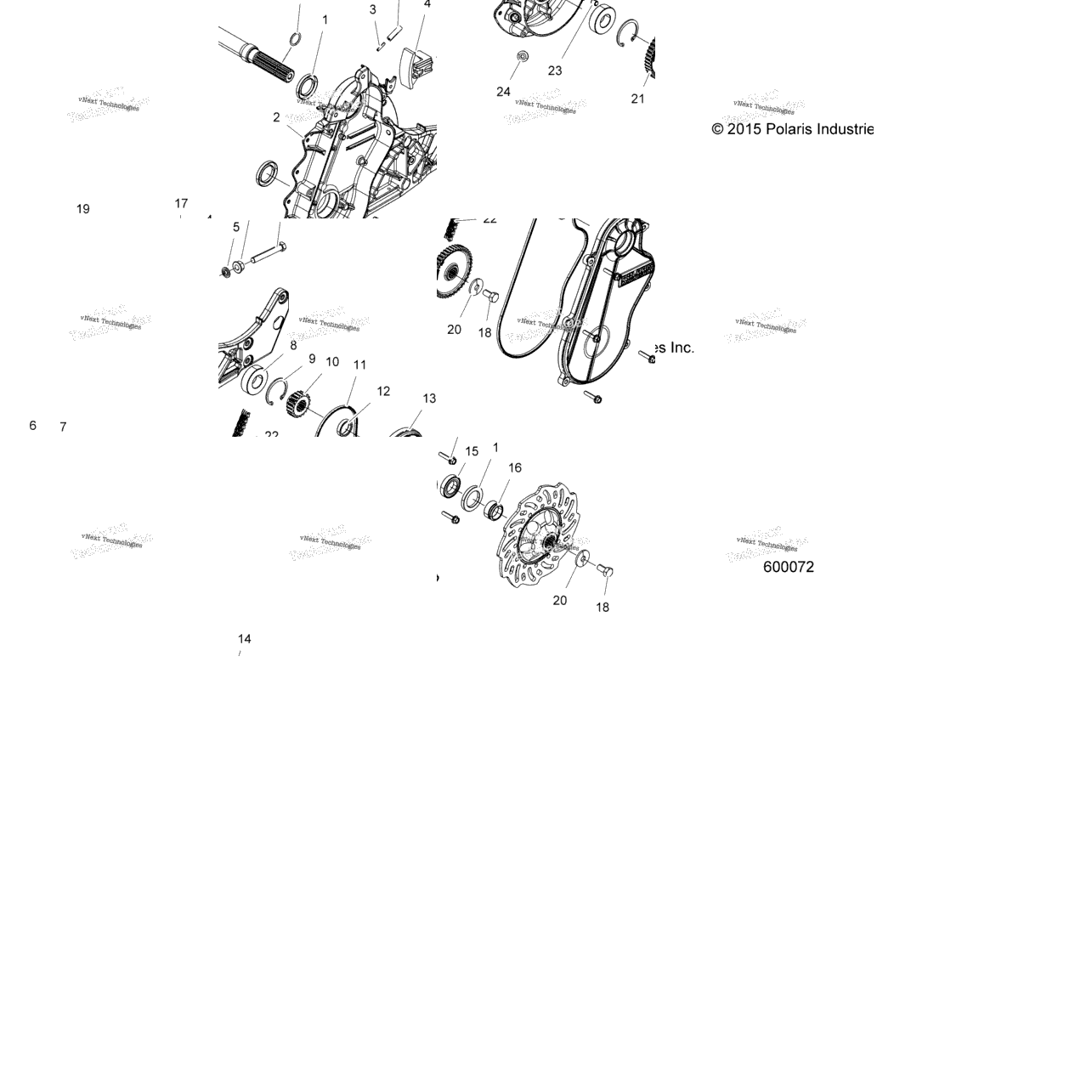 Drive Train, Chaincase S19egm8rs 3 Inch Track Option
