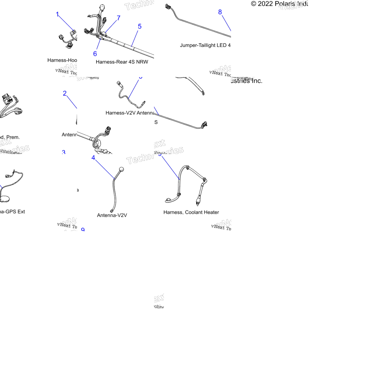 Electrical, Wire Harnesses, Hood/Jumpers, Gps