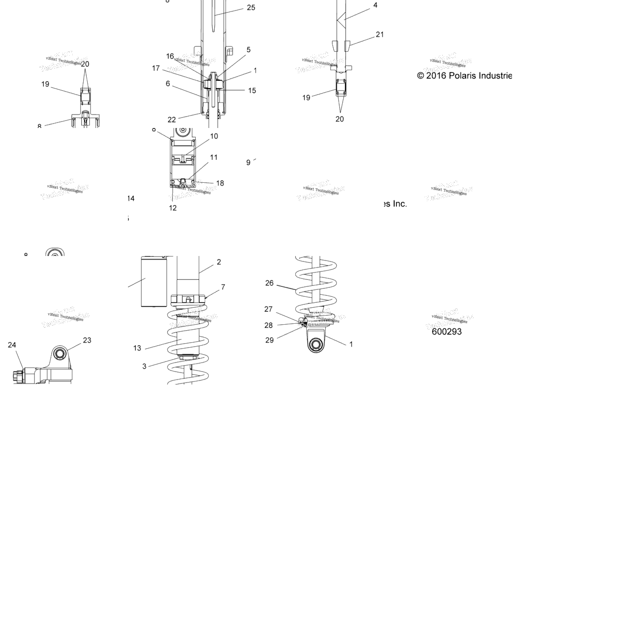 Suspension, Shock, Rear Track (600293)