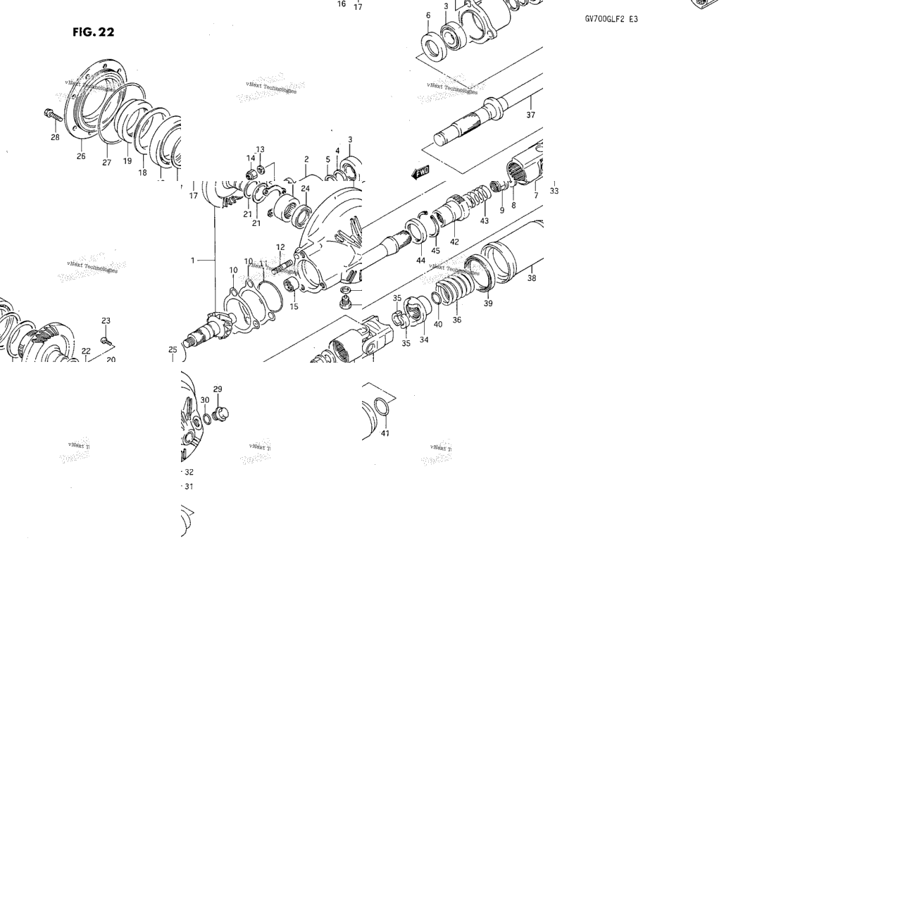 Propeller Shaft - Final Drive Gear