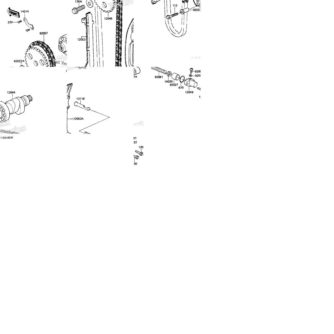 Camshaft/Chain/Tensioner ('84 Klt200-C2)