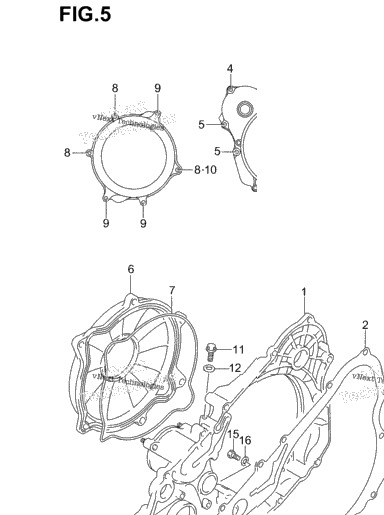 Crankcase Cover (Dr-Z4ooy/K1/K2/K3/K4)