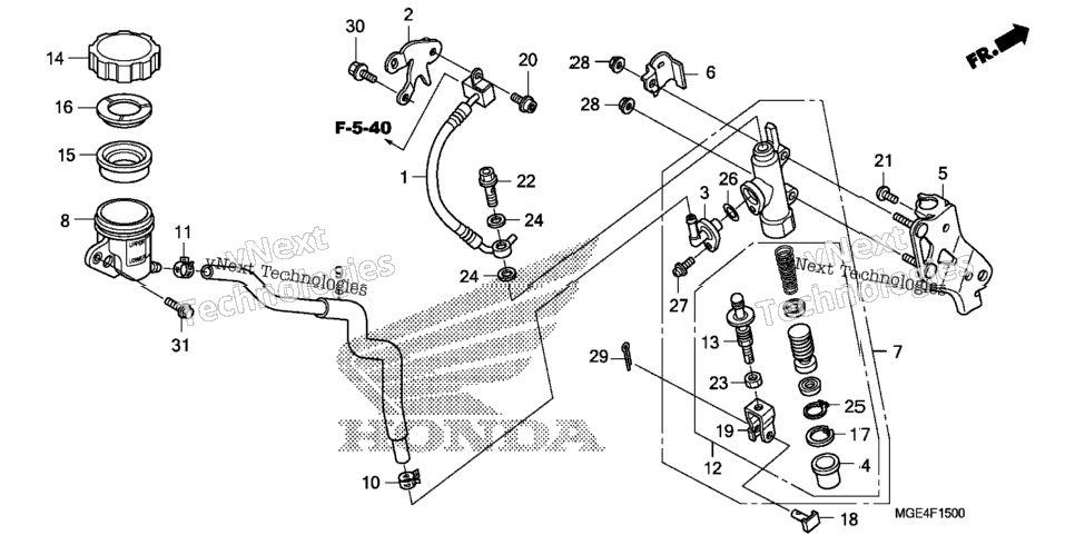 Rear Brake Master Cylinder
