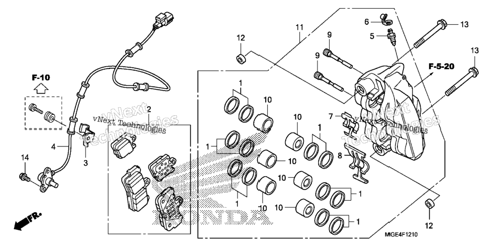 Right Front Brake Caliper
