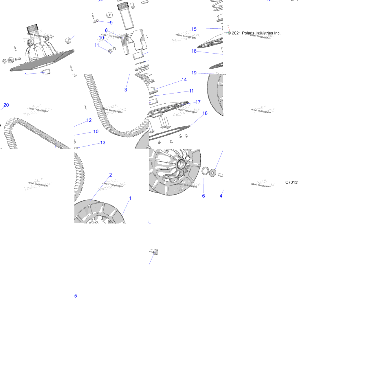 Drive Train, Secondary Clutch