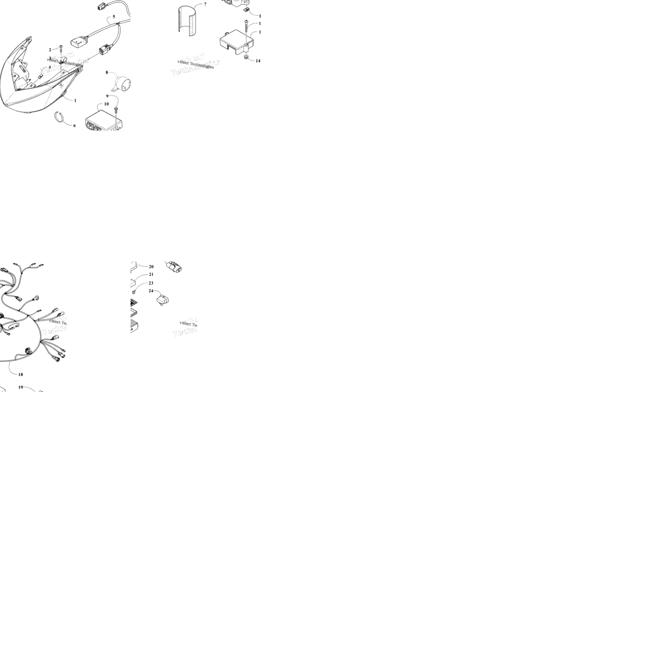 Headlight And Wiring Assemblies