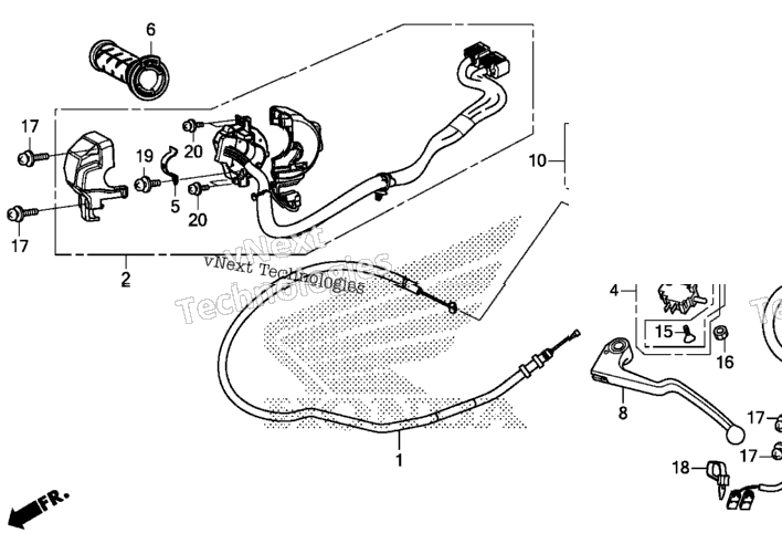 Handle Lever@Switch@Cable