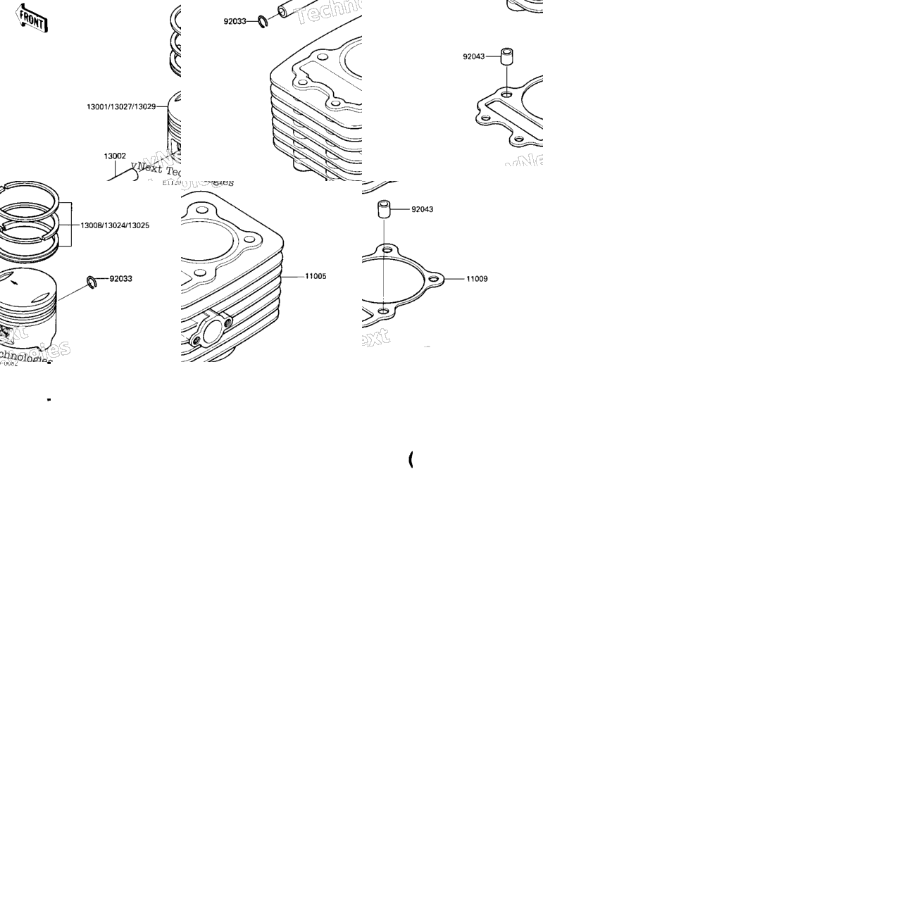 Cylinder/Piston (Klt110-A3)