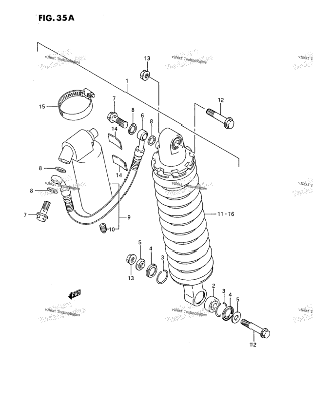 Rear Shock Absorber (Model K)