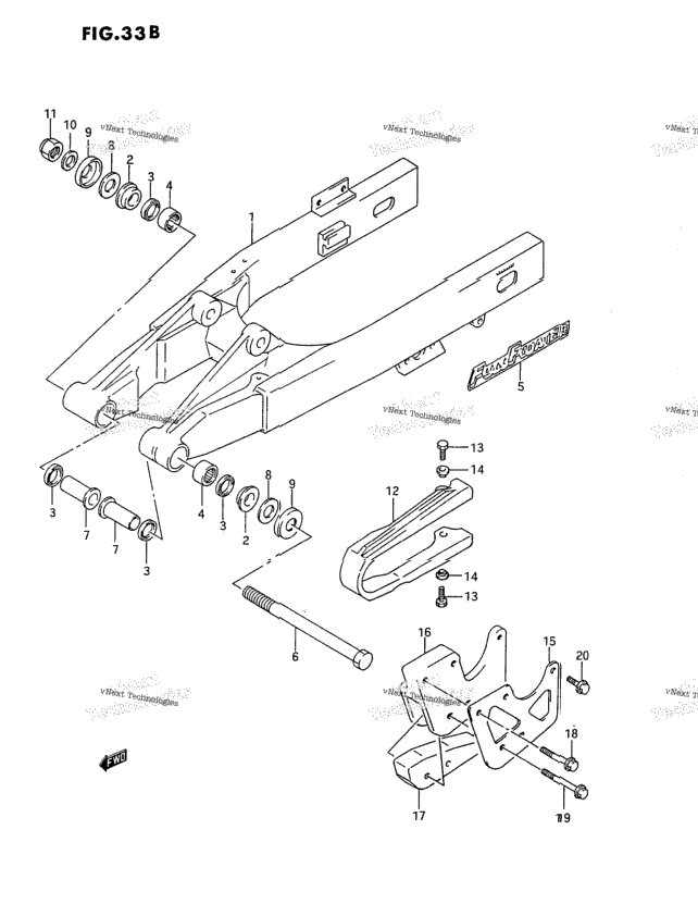 Rear Swinging Arm (Model L)
