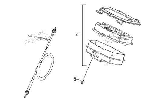 Speedometer And Cable Assembly