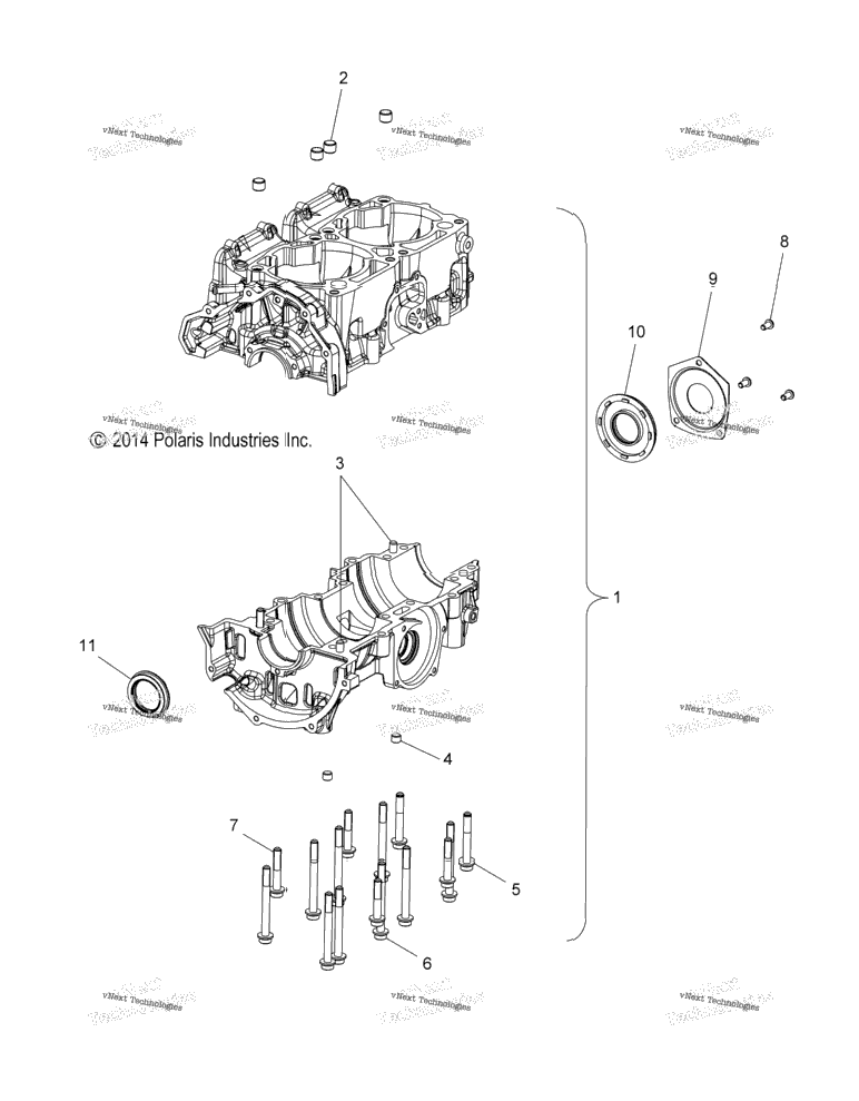 Engine, Crankcase