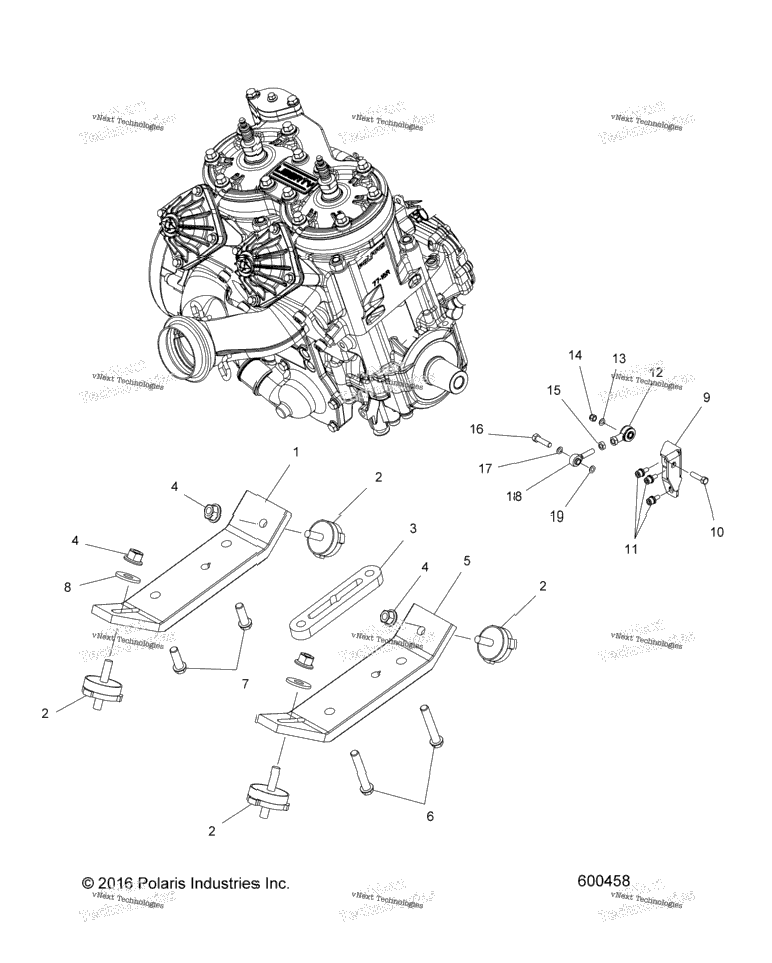 Engine, Mounting