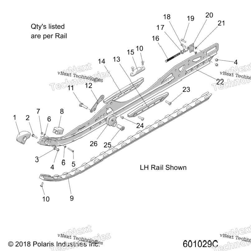 Suspension, Rail Asm. Lh/Rh