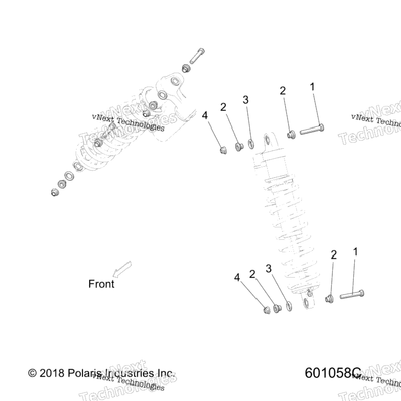 Suspension, Shock Mounting (601058C)