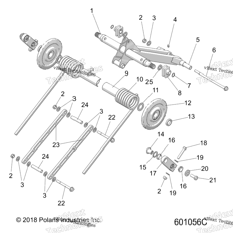 Suspension, Torque Arm, Rear
