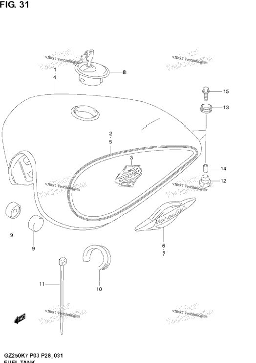 Fuel Tank (Model K3)