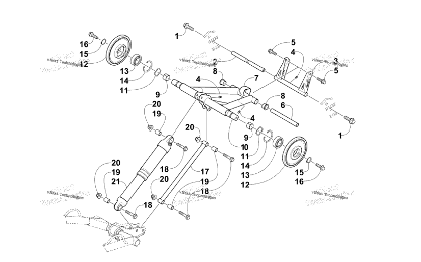 Rear Suspension Rear Arm Assembly