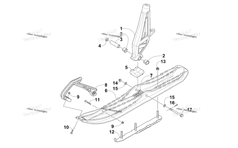 Ski And Spindle Assembly