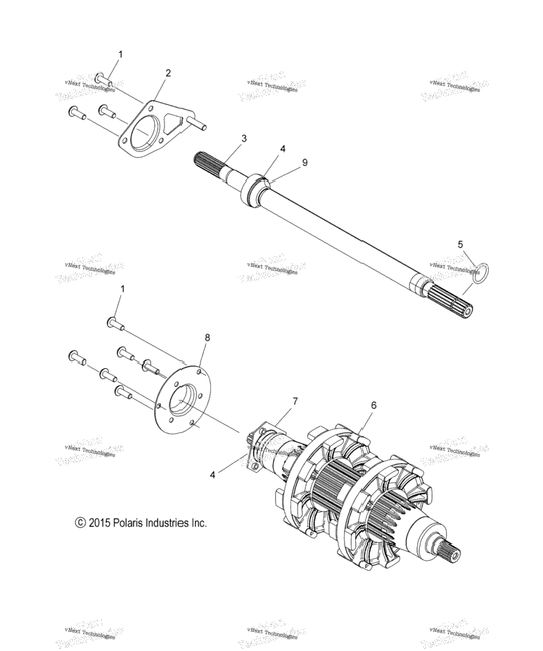 Drive Train, Jackshaft & Driveshaft