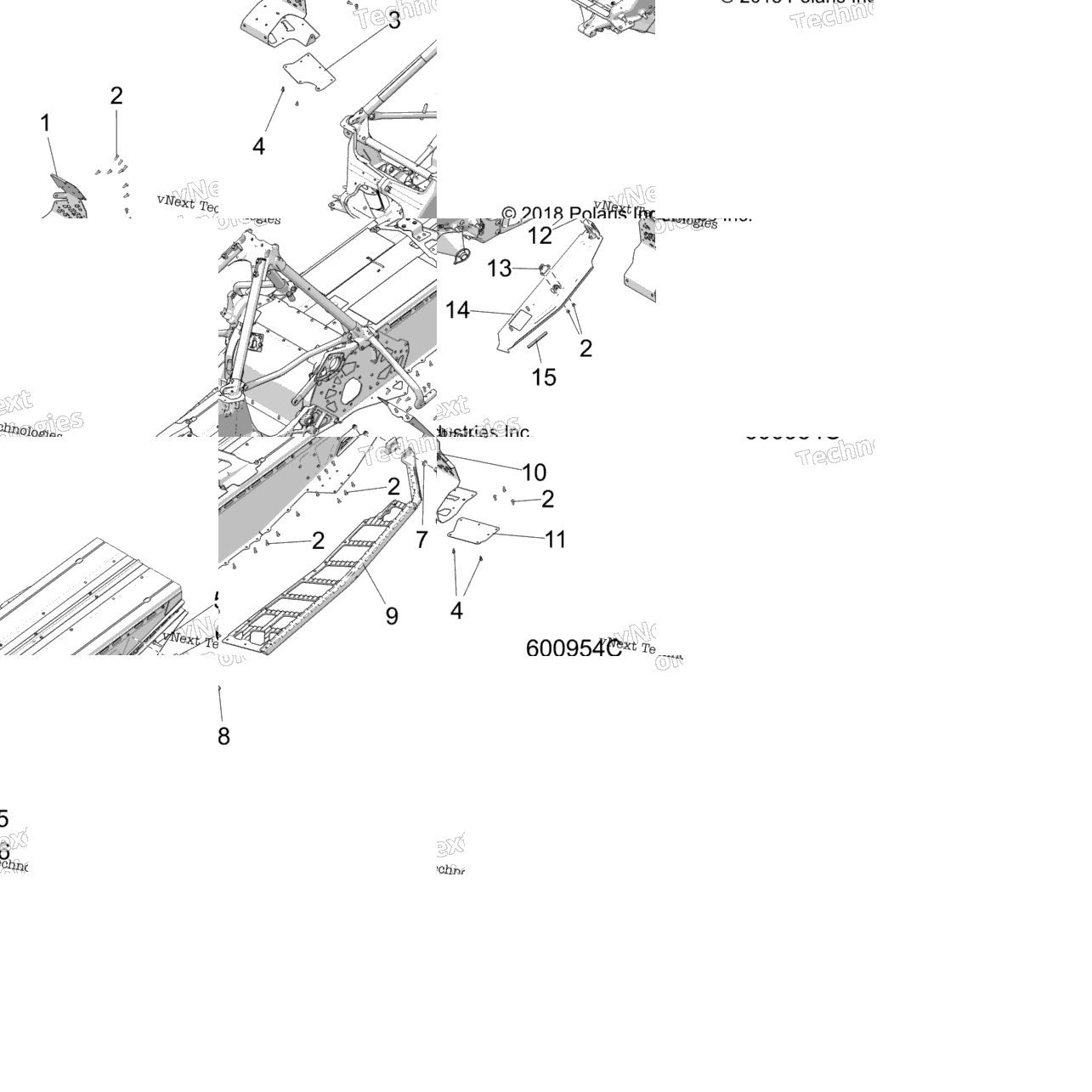 Chassis, Clutch Guard/Footrests/Running Boards