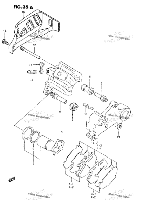 Rear Caliper (Model P/R)