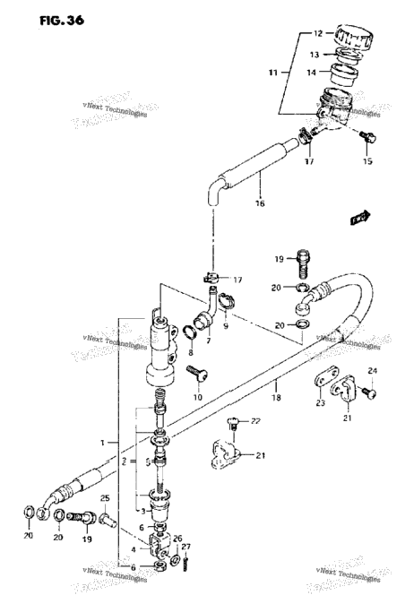 Rear Master Cylinder (Model N)