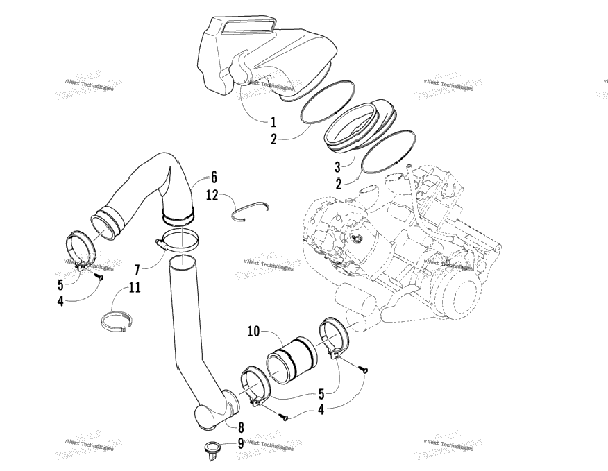 Case/Belt Cooling Assembly