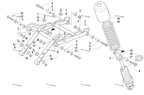 Rear Suspension Front Arm Assembly